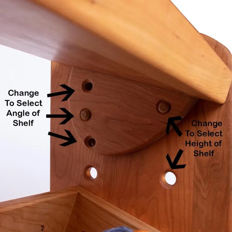 3-Tier Natural Wood Kids Bookshelf Organizer