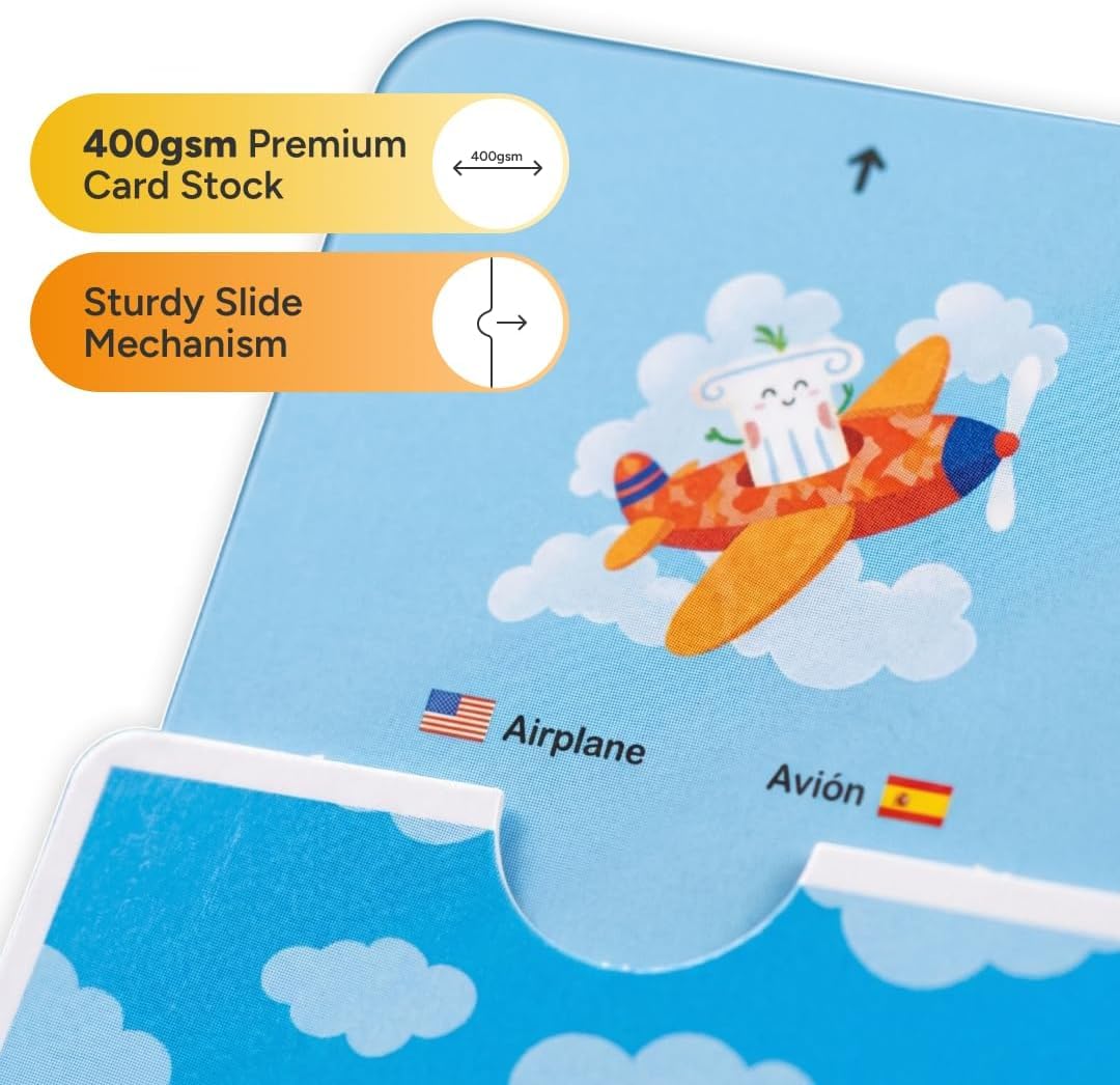 Bilingual Alphabet Flash Cards for Toddlers