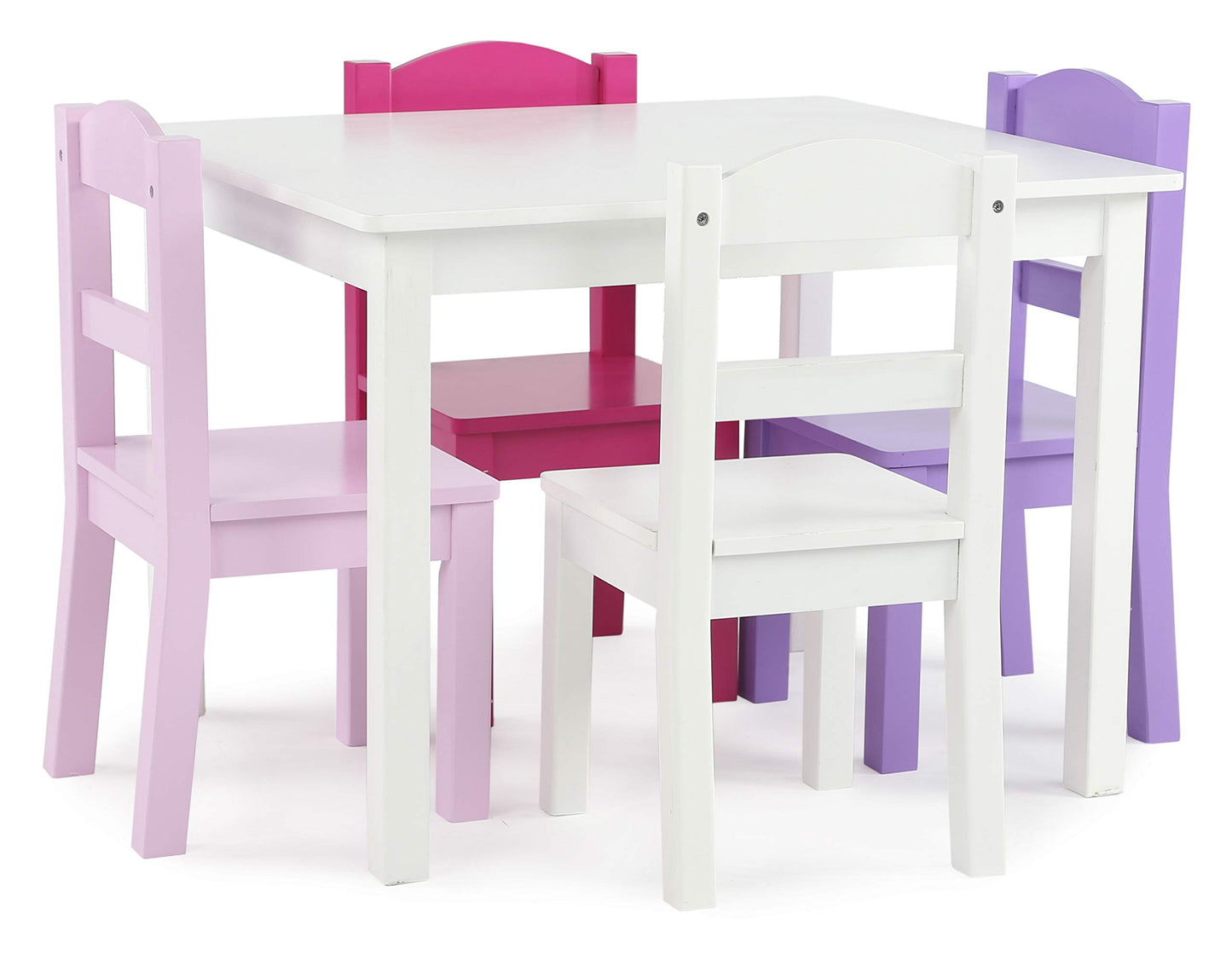 Humble Crew Kids Wood Table & 4 Chairs Set, Toddler