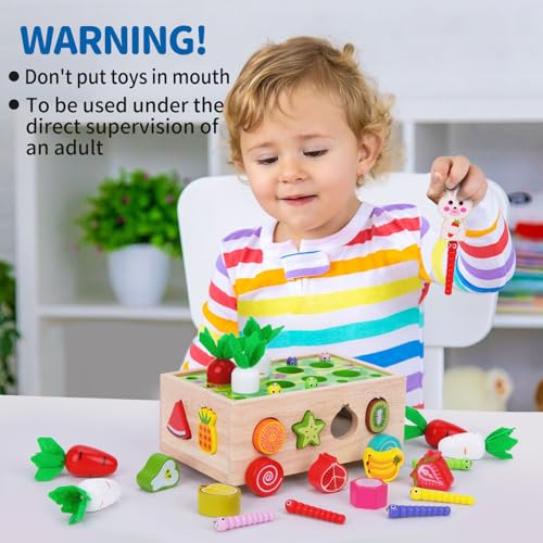 KMTJT Toddlers Montessori Wooden Educational Toys
