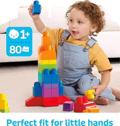 80-Piece Toddler Building Blocks Set