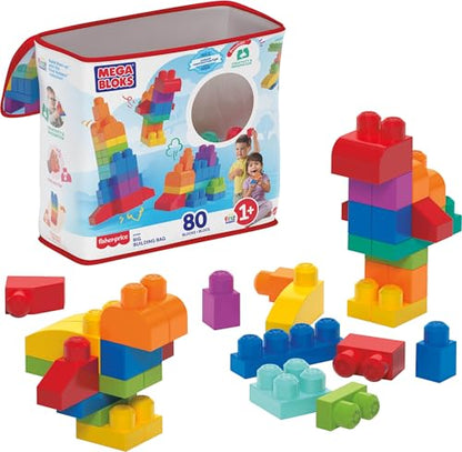 80-Piece Toddler Building Blocks Set