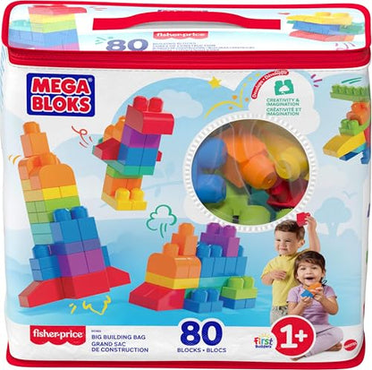 80-Piece Toddler Building Blocks Set