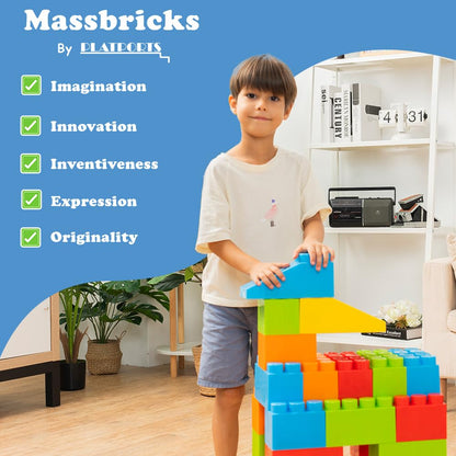 Jumbo Plastic Building Blocks Set