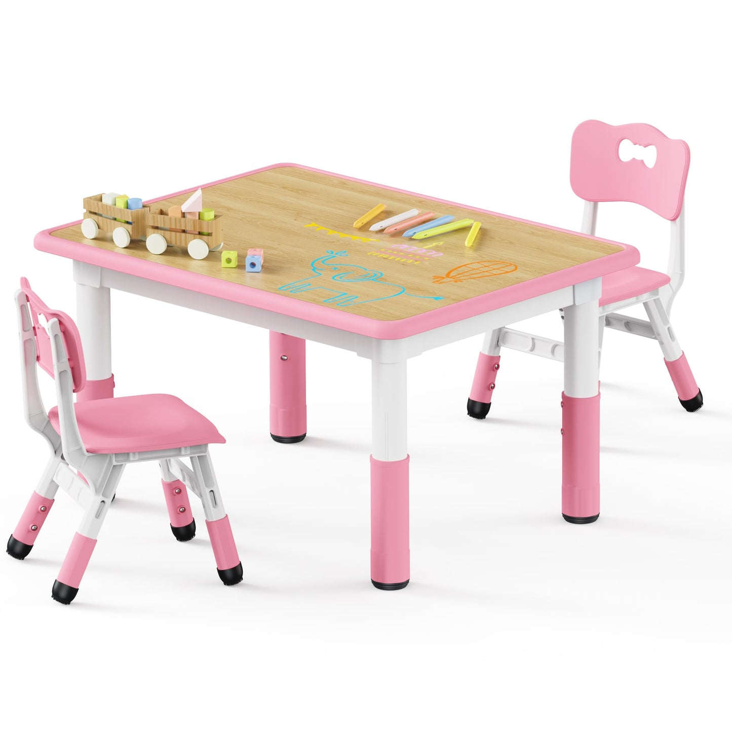 Adjustable Toddler Table and Chair Set