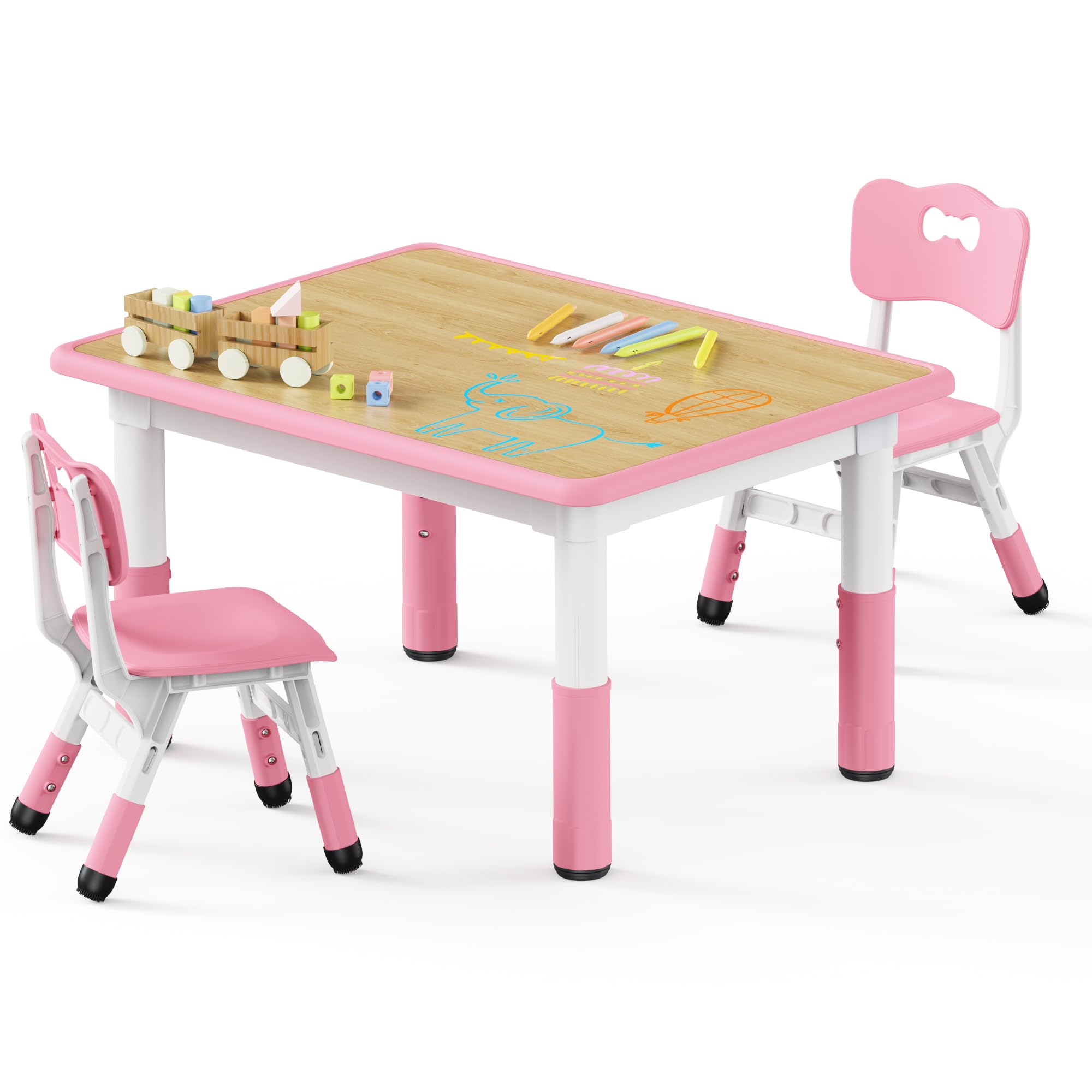 Adjustable Toddler Table and Chair Set