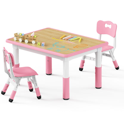 Adjustable Toddler Table and Chair Set
