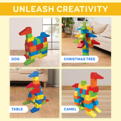 Jumbo Plastic Building Blocks Set