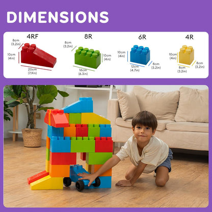 Jumbo Plastic Building Blocks Set