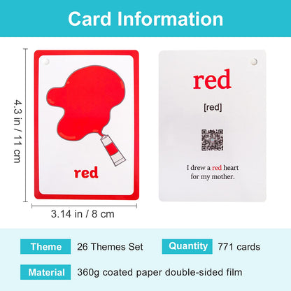 English Word Flash Cards for Preschool Learning