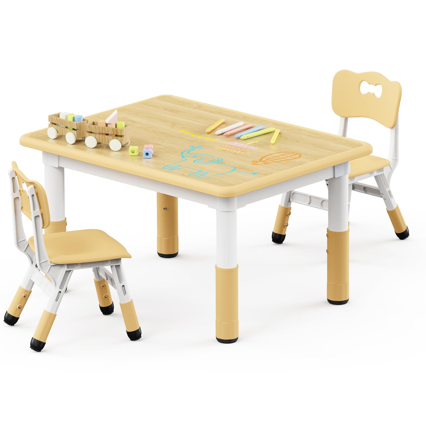 Adjustable Toddler Table and Chair Set