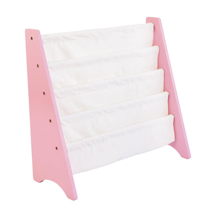 4-Tier Kids Sling Bookshelf Organizer
