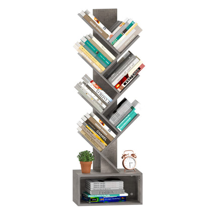 Tree Shape Kids Bookshelf with 6 Shelves