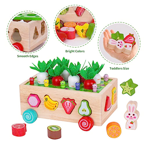 KMTJT Toddlers Montessori Wooden Educational Toys