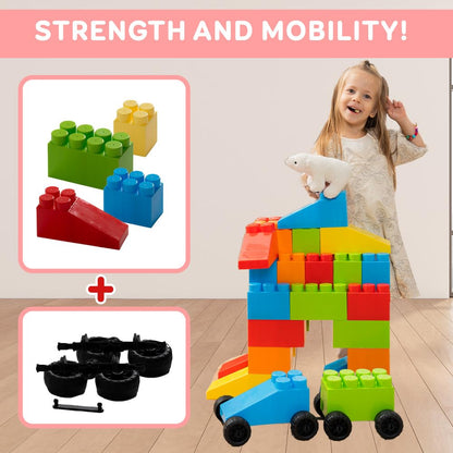 Jumbo Plastic Building Blocks Set