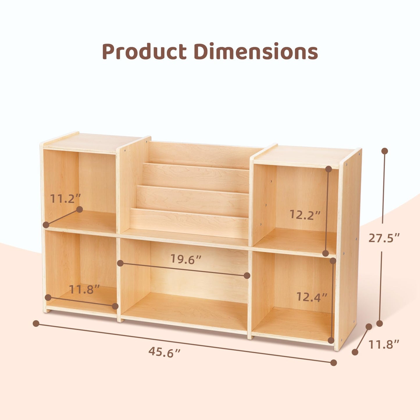 Montessori Kids Shelf Organizer