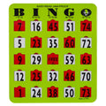 Large Print Bingo Cards with Sliding Windows