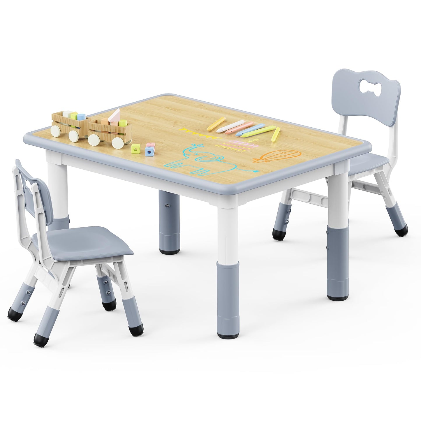 Adjustable Toddler Table and Chair Set