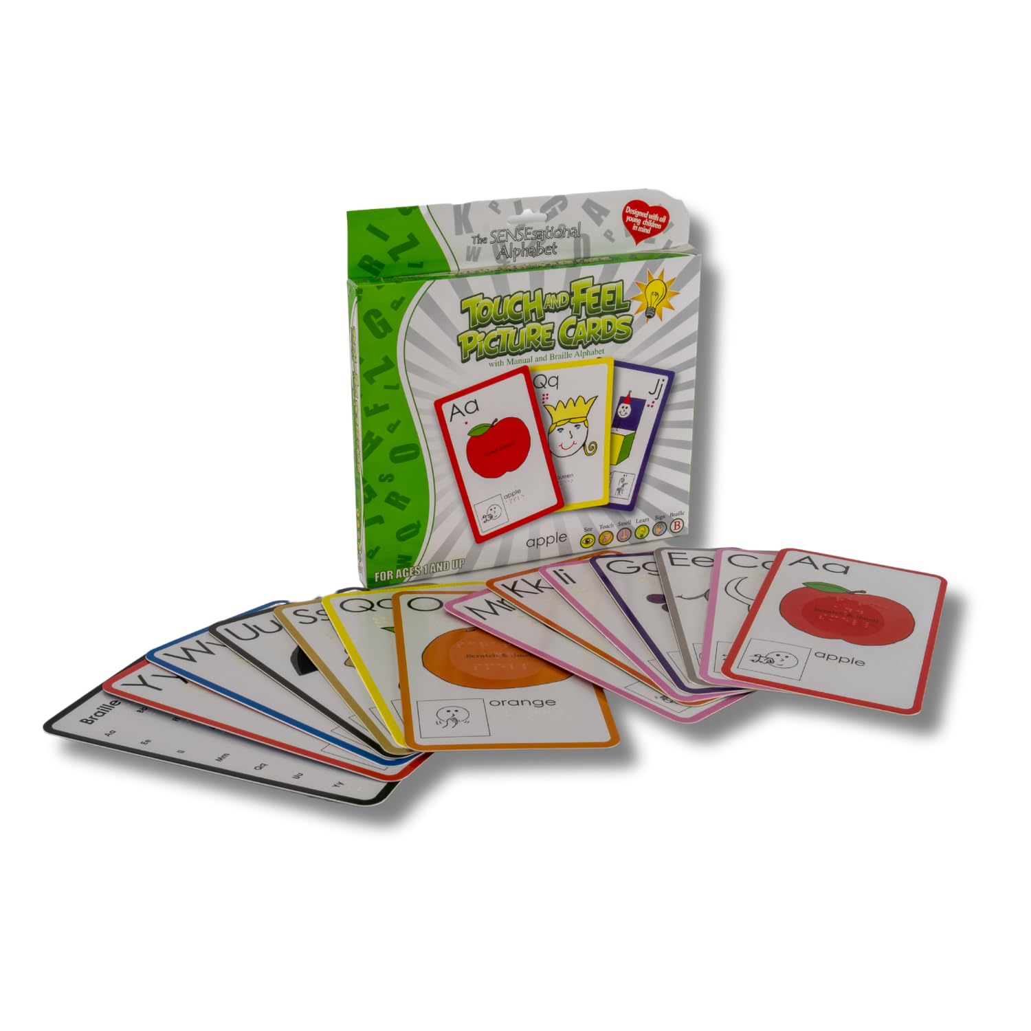Touch and Feel Alphabet Flash Cards for Toddlers