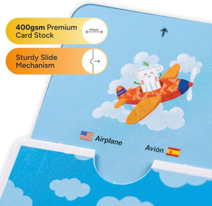 Bilingual Alphabet Flash Cards for Toddlers