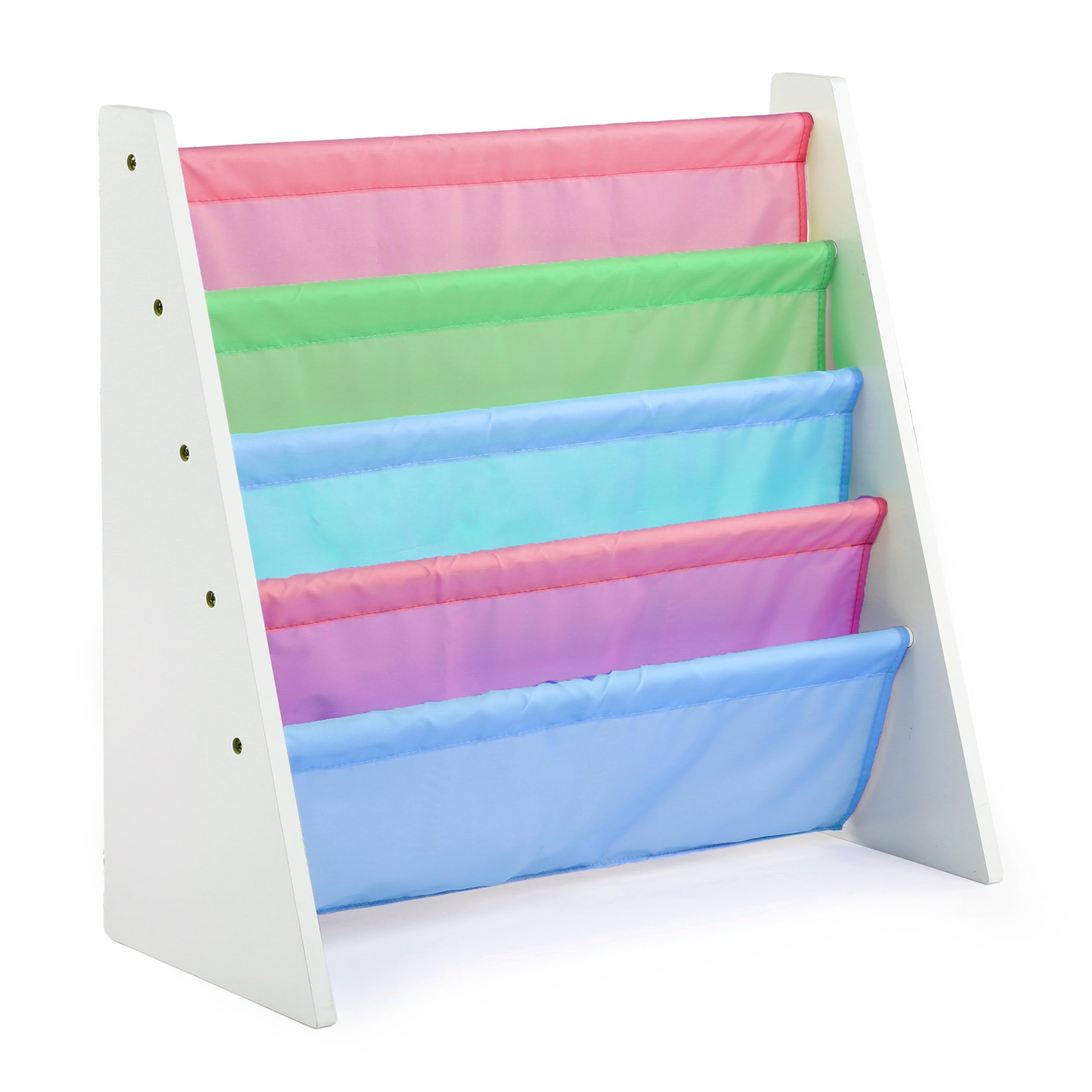4-Tier Kids Sling Bookshelf Organizer