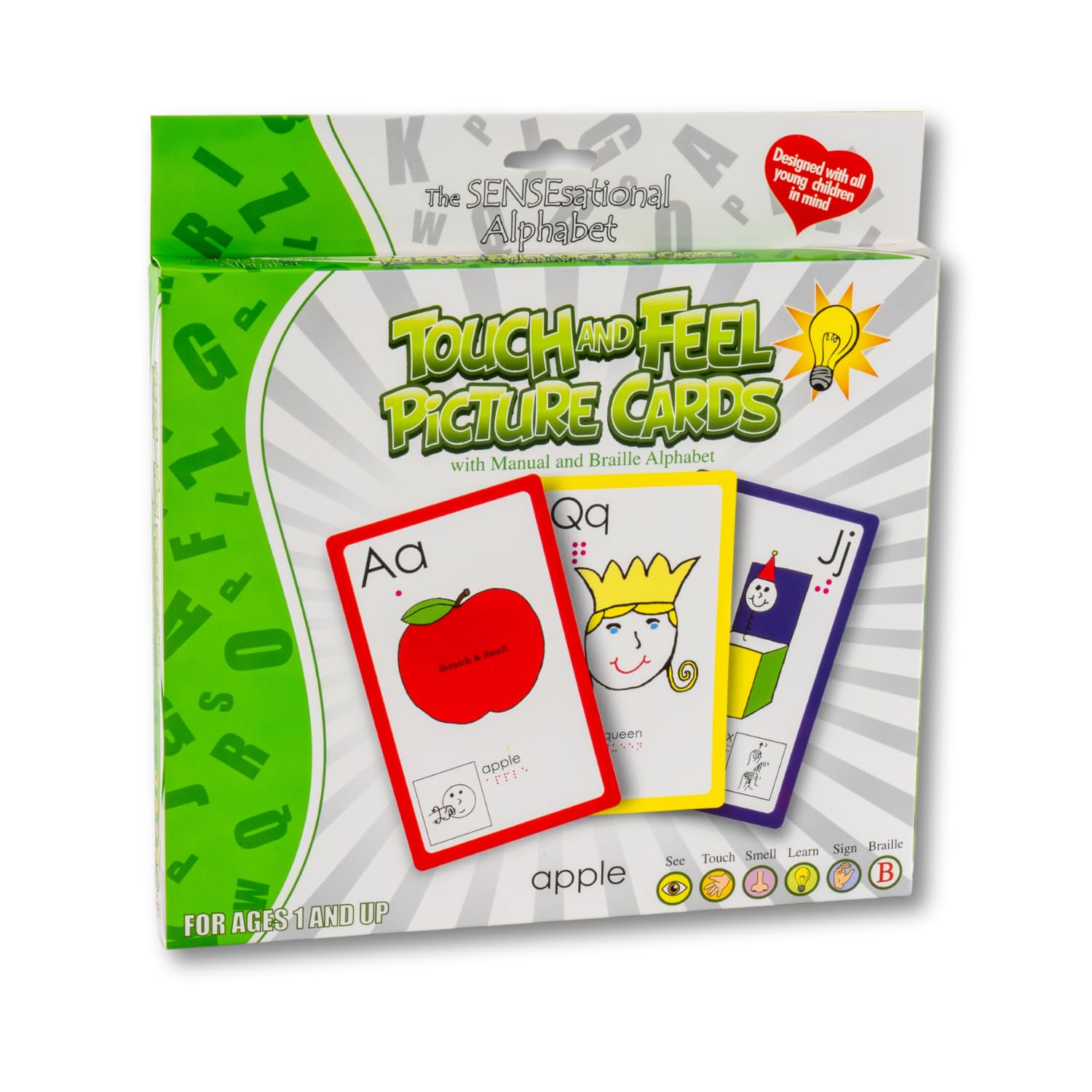Touch and Feel Alphabet Flash Cards for Toddlers