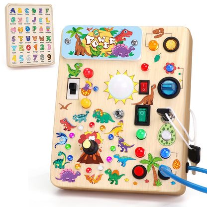 Montessori Busy Board for Toddlers 1-3 Years