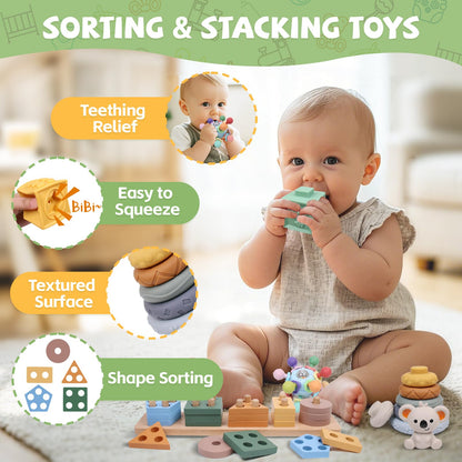 Montessori Baby Toys Set for 0-3 Years