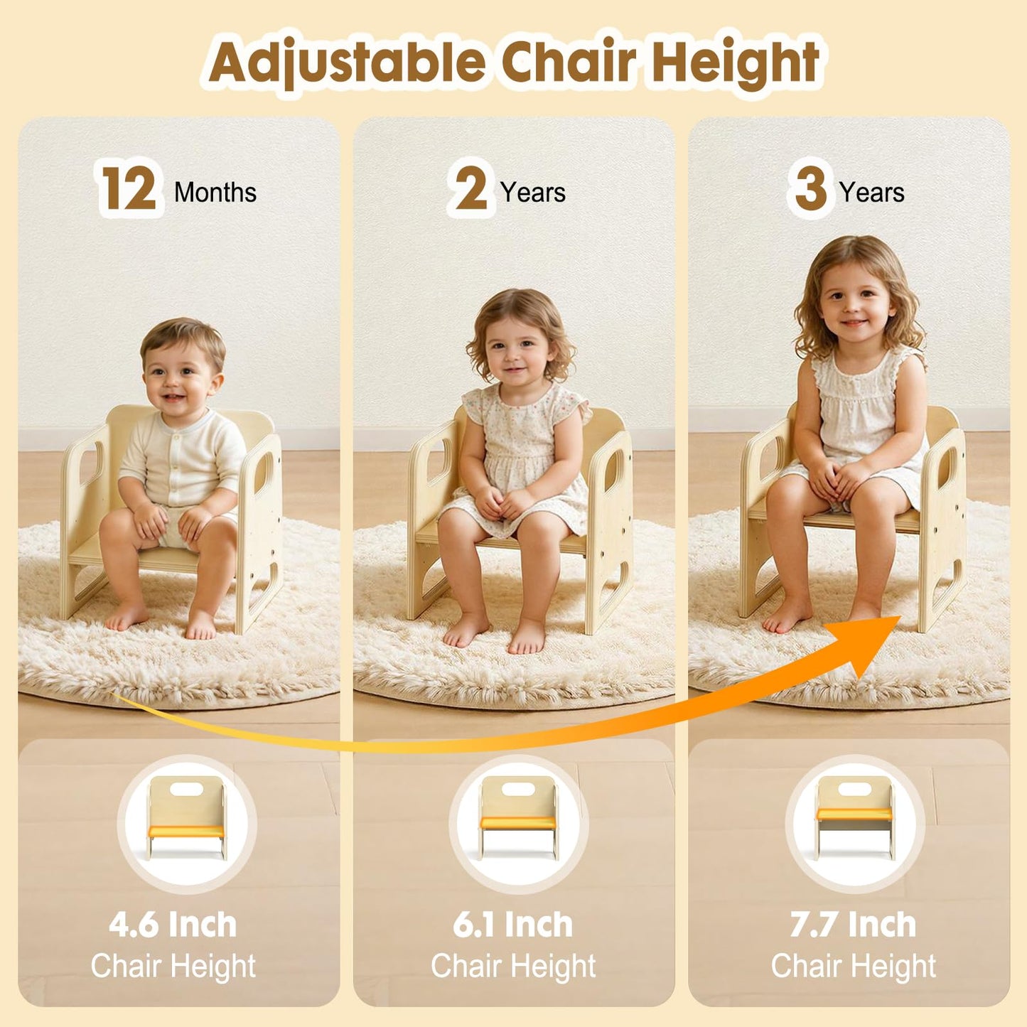 Montessori Toddler Table and Chair Set