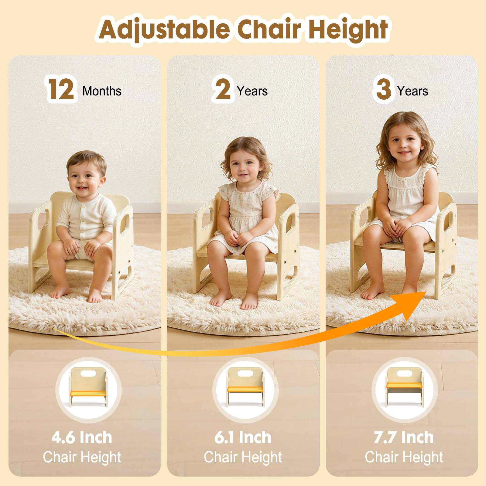 Montessori Toddler Table and Chair Set