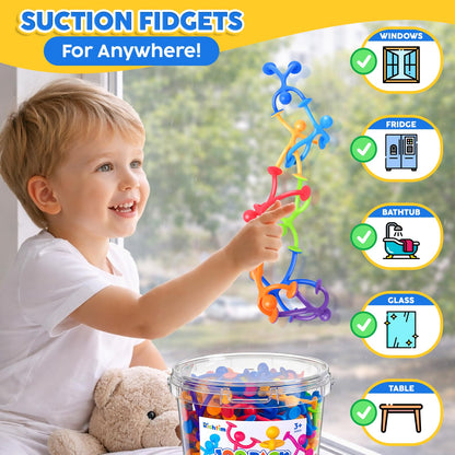 100-Pack Stretchy Suction Fidget Toys for Kids