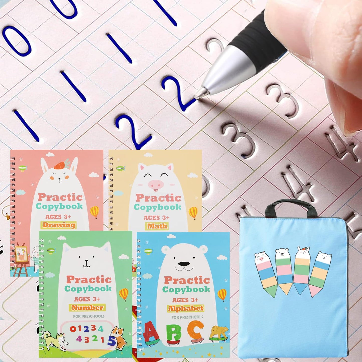 Reusable Handwriting Practice Book for Kids