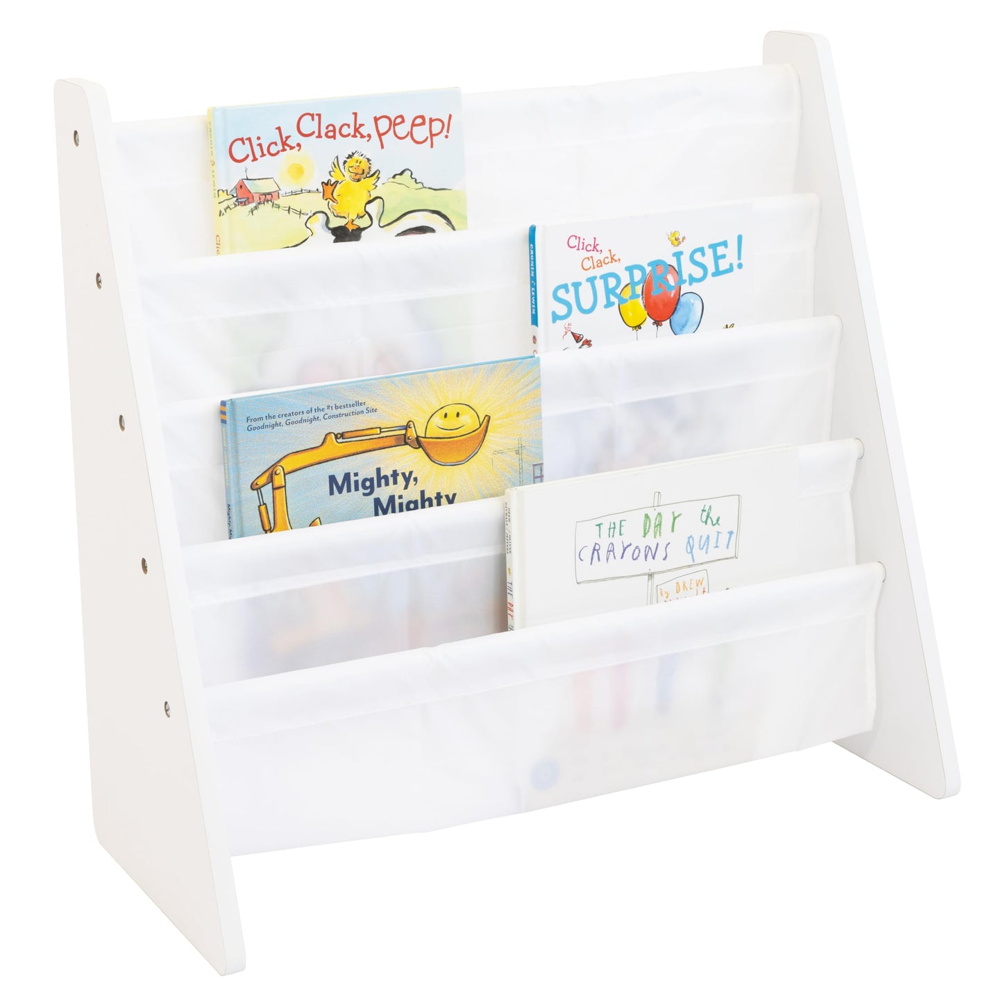 4-Tier Kids Sling Bookshelf Organizer
