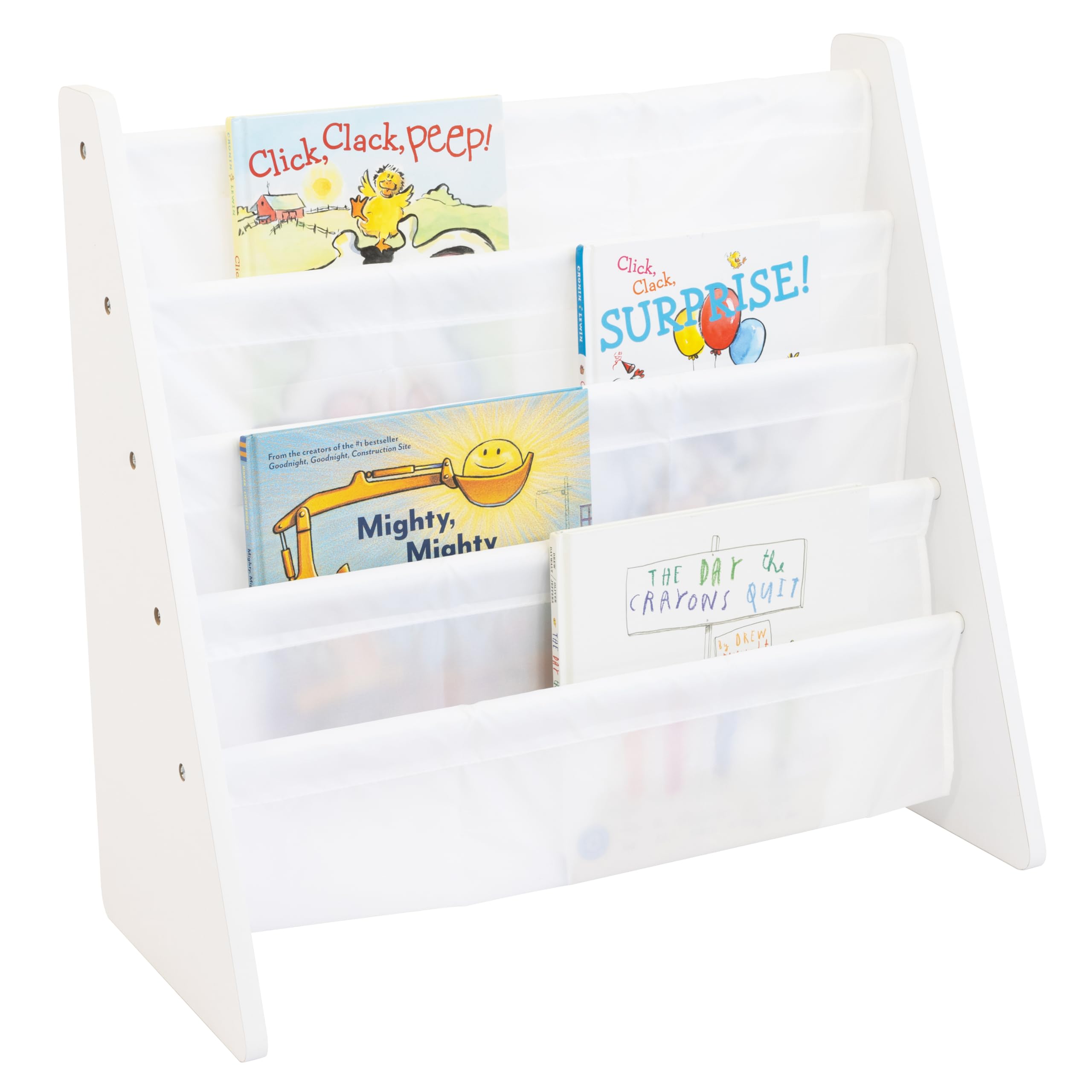4-Tier Kids Sling Bookshelf Organizer