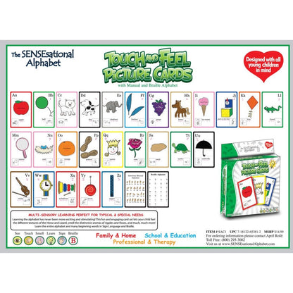 Touch and Feel Alphabet Flash Cards for Toddlers