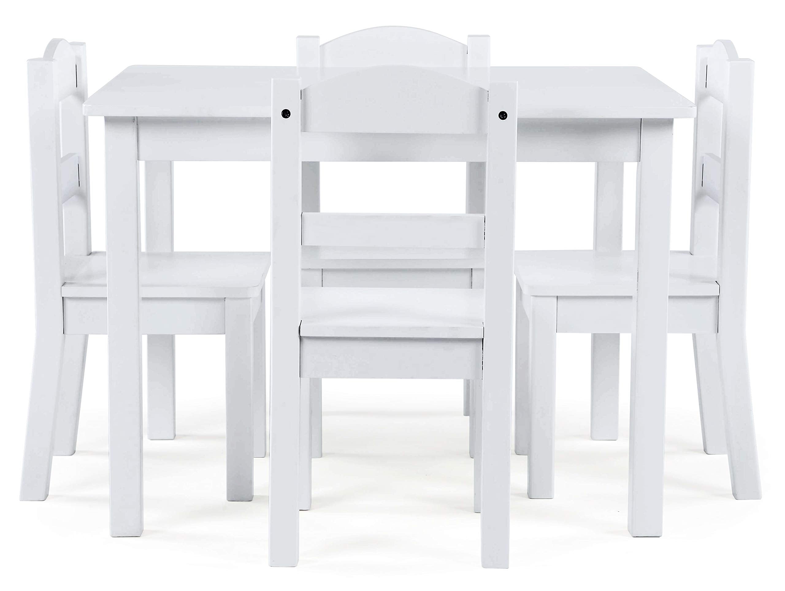 Humble Crew Kids Wood Table & 4 Chairs Set, Toddler