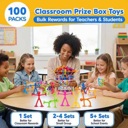 100-Pack Stretchy Suction Fidget Toys for Kids