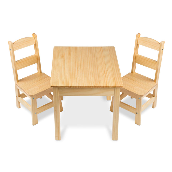 Melissa & Doug Solid Wood Table & Chairs