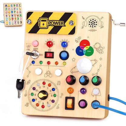 Montessori Busy Board for Toddlers 1-3 Years
