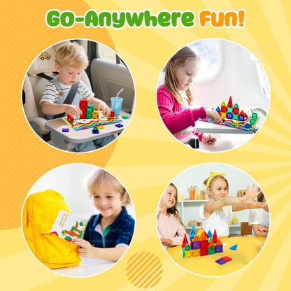 Magnetic Building Tiles STEM Learning Set