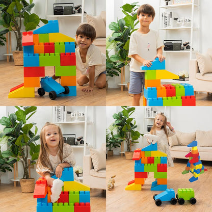 Jumbo Plastic Building Blocks Set