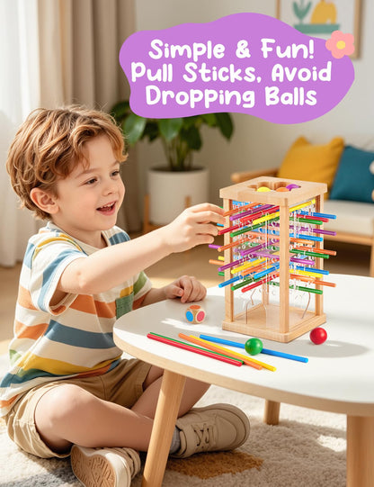 Montessori Wooden Math Board Game for Kids 3+