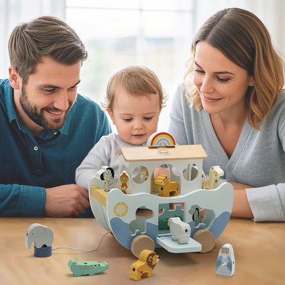 Wooden Noah's Ark Montessori Toy