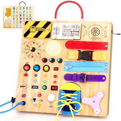 Montessori Busy Board for Toddlers 1-3 Years