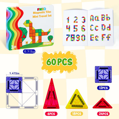Magnetic Building Tiles STEM Learning Set