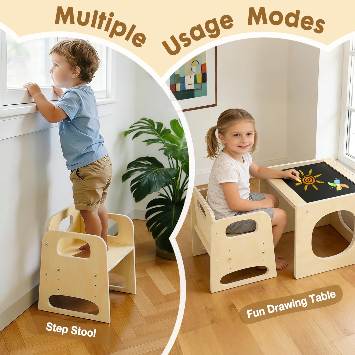 Montessori Toddler Table and Chair Set