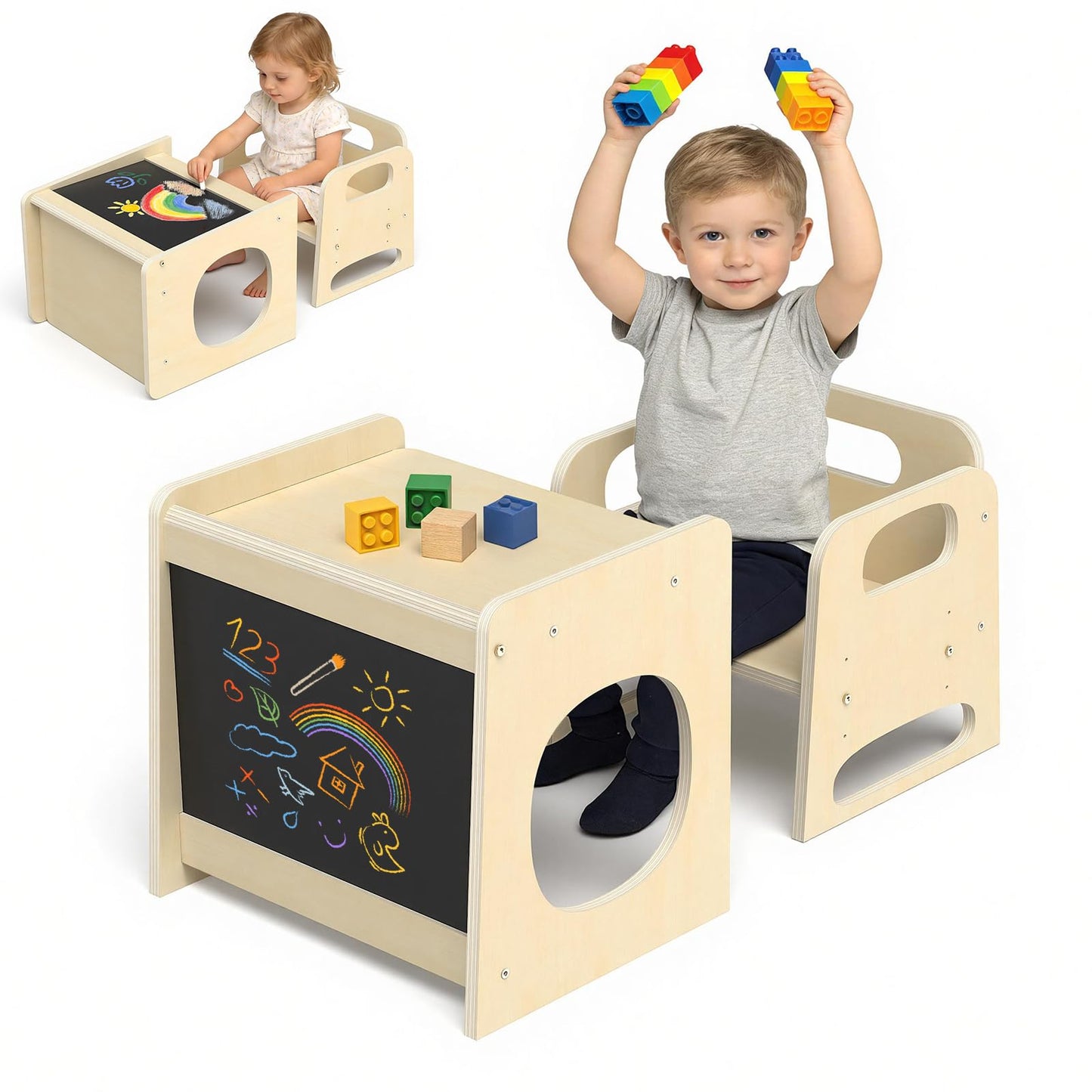Montessori Toddler Table and Chair Set