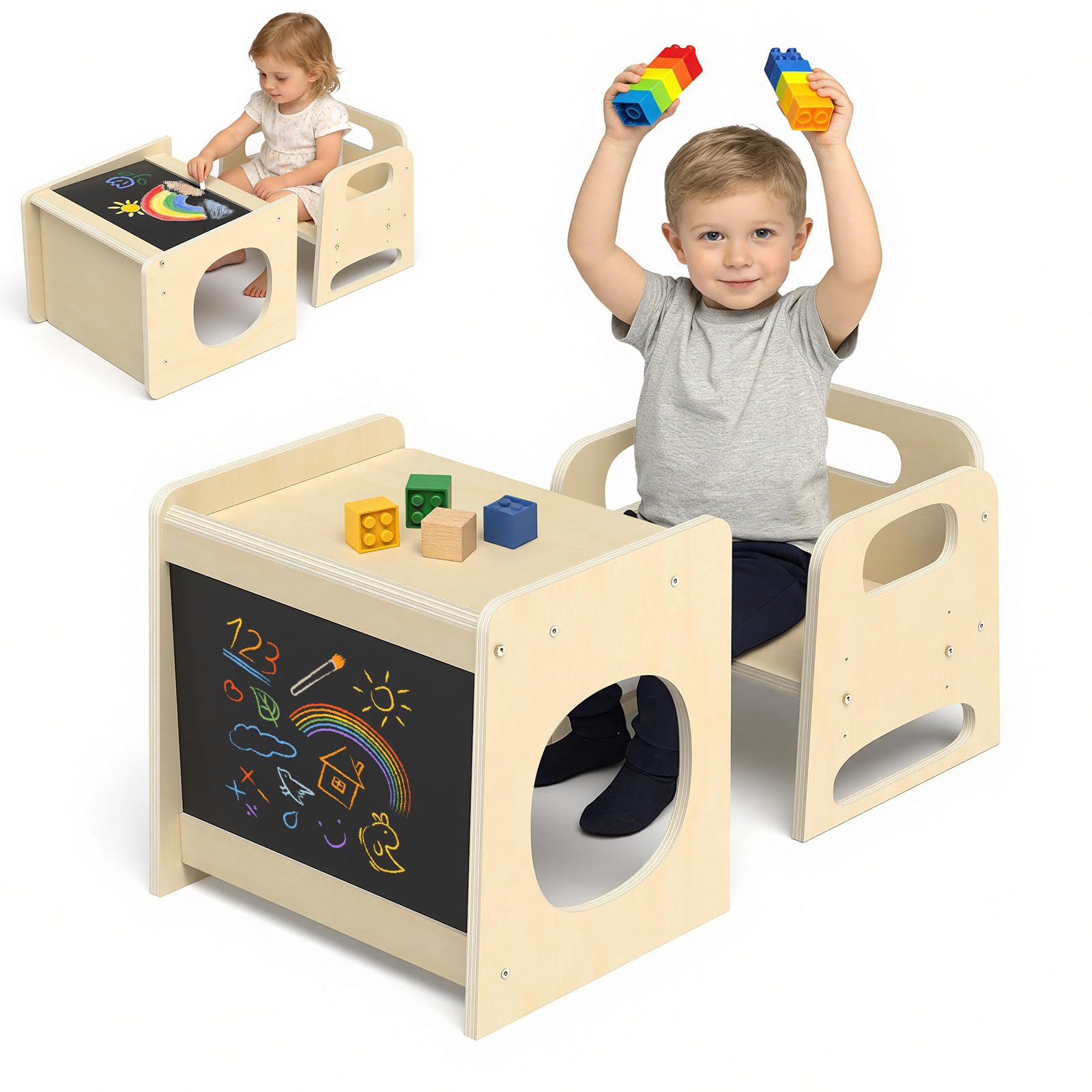 Montessori Toddler Table and Chair Set
