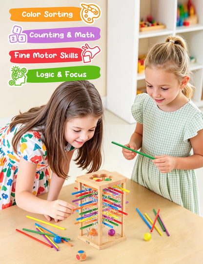 Montessori Wooden Math Board Game for Kids 3+