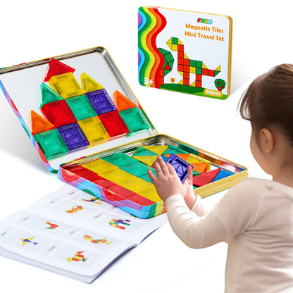 Magnetic Building Tiles STEM Learning Set